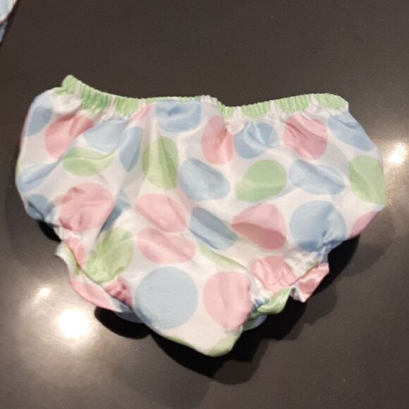 George White with Pastel Polka-dot Dress with Bottoms - Picture 8 of 11